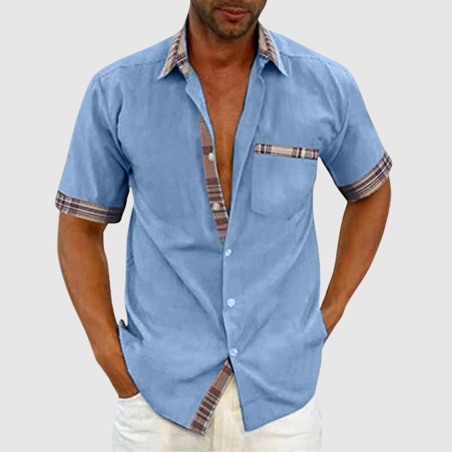 Lucas – Chemise décontractée à manches courtes