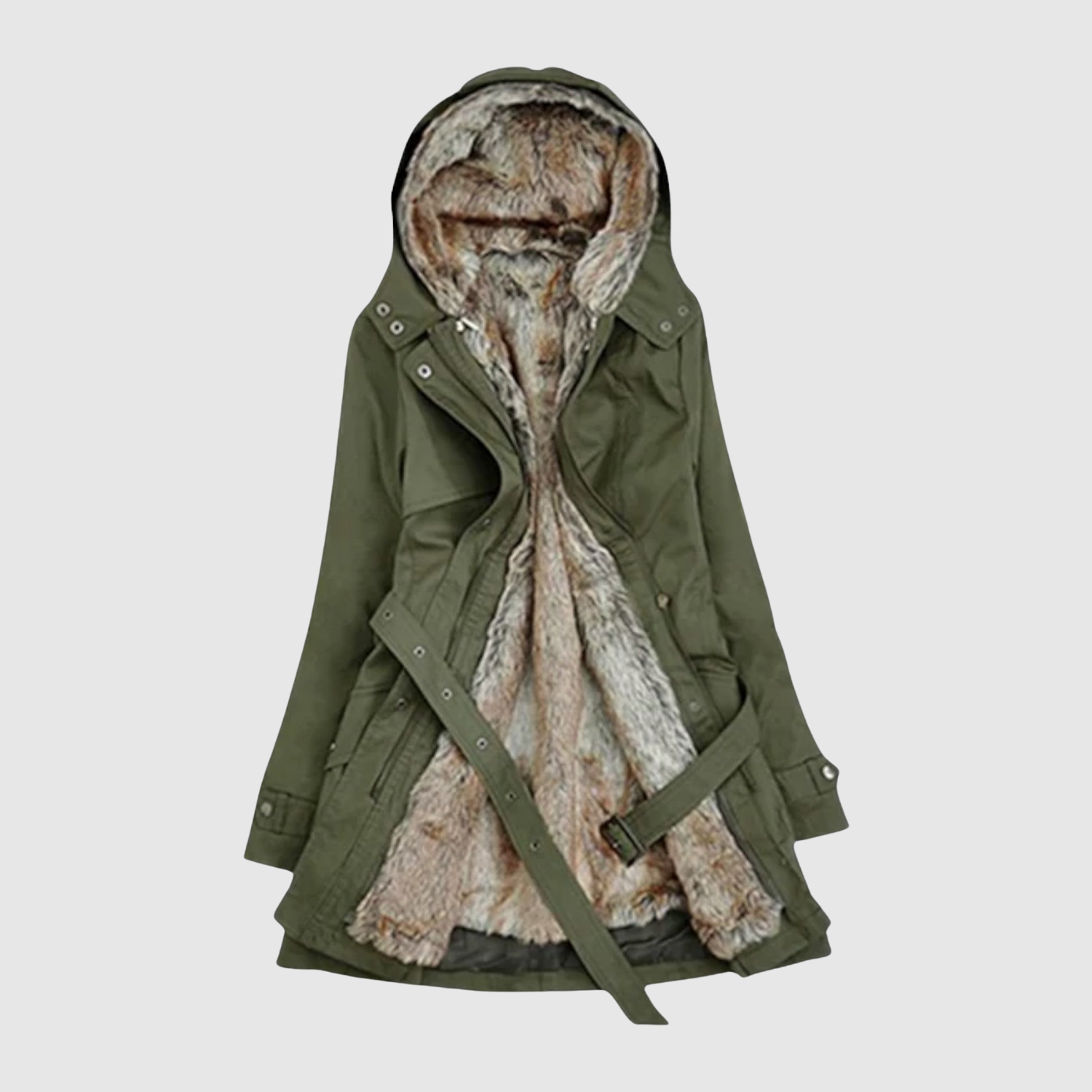 Jelena – Parka extra chaude avec fourrure et cordon