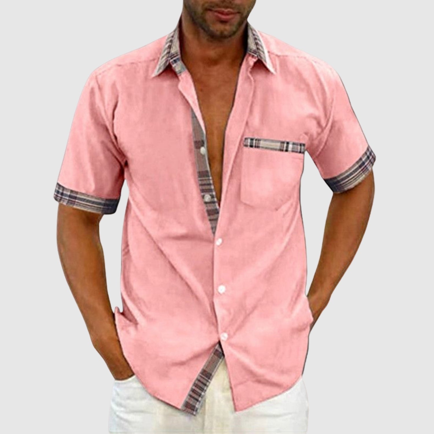 Lucas – Chemise décontractée à manches courtes