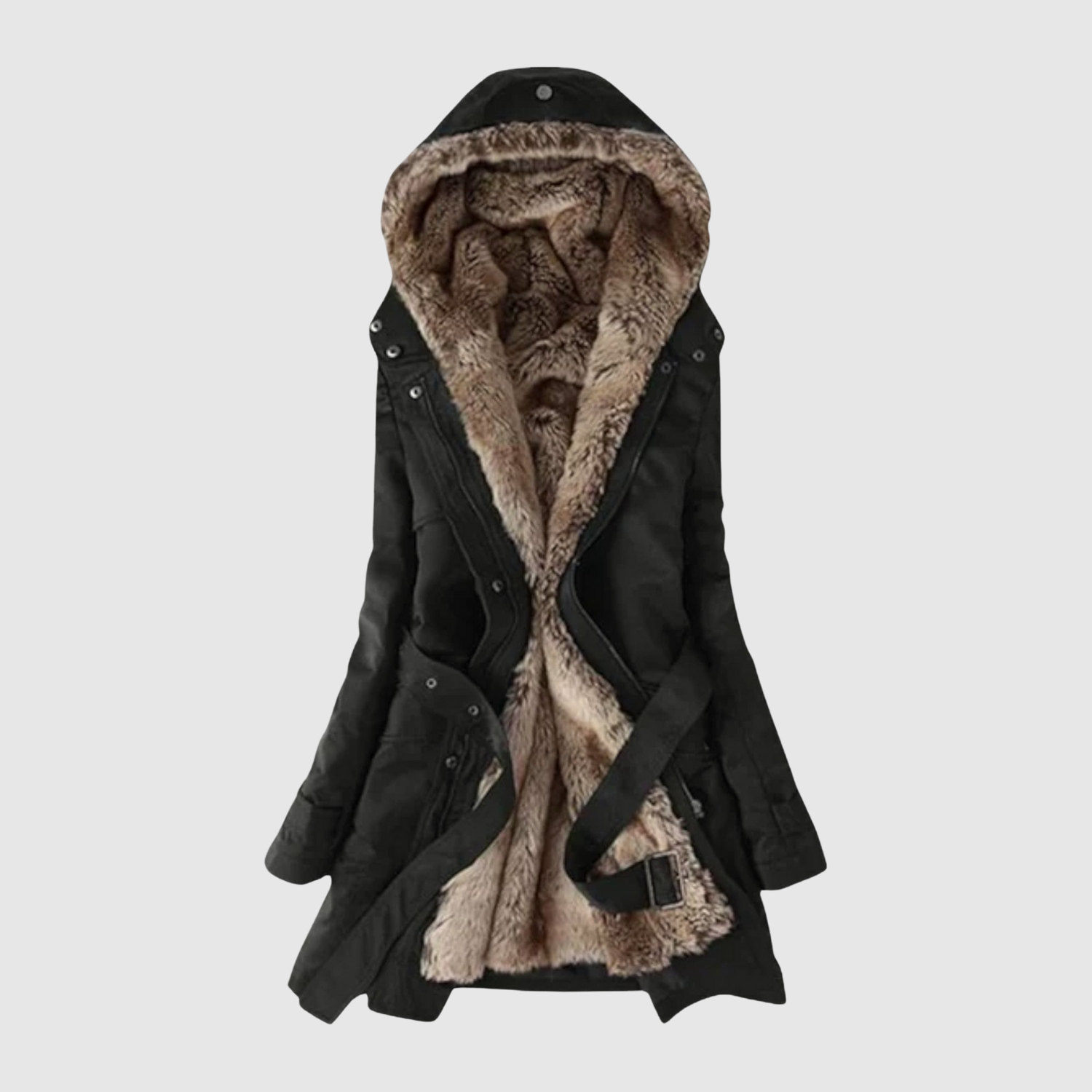 Jelena – Parka extra chaude avec fourrure et cordon