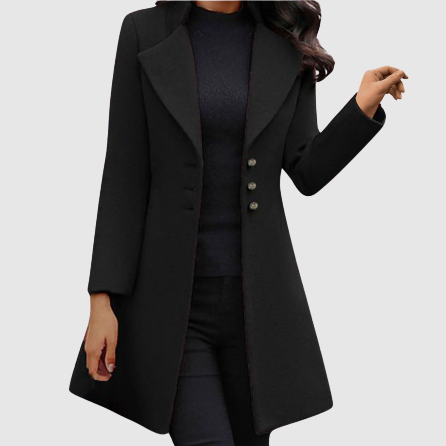 Jelena - Manteau élégant pour femmes avec des boutons