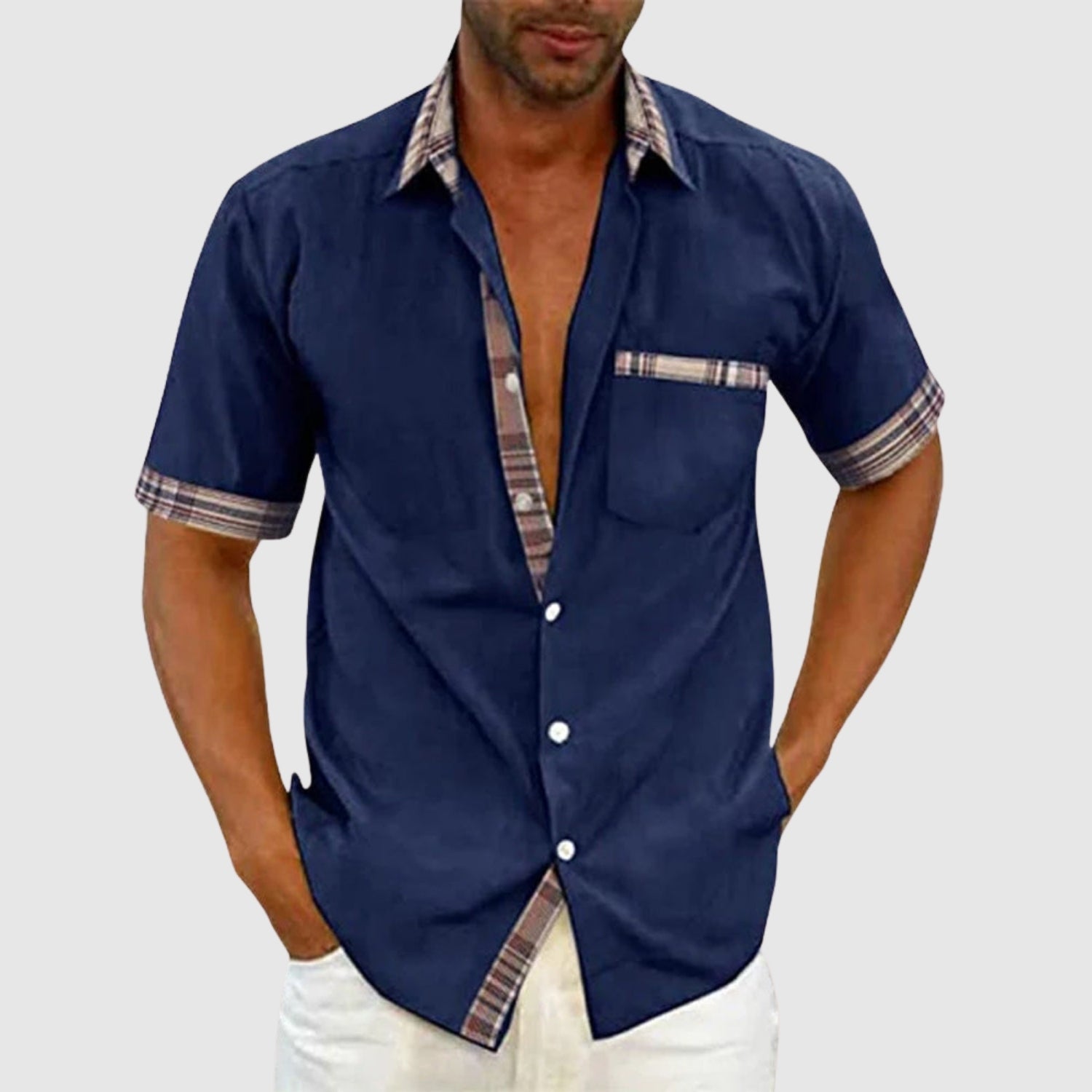 Lucas – Chemise décontractée à manches courtes