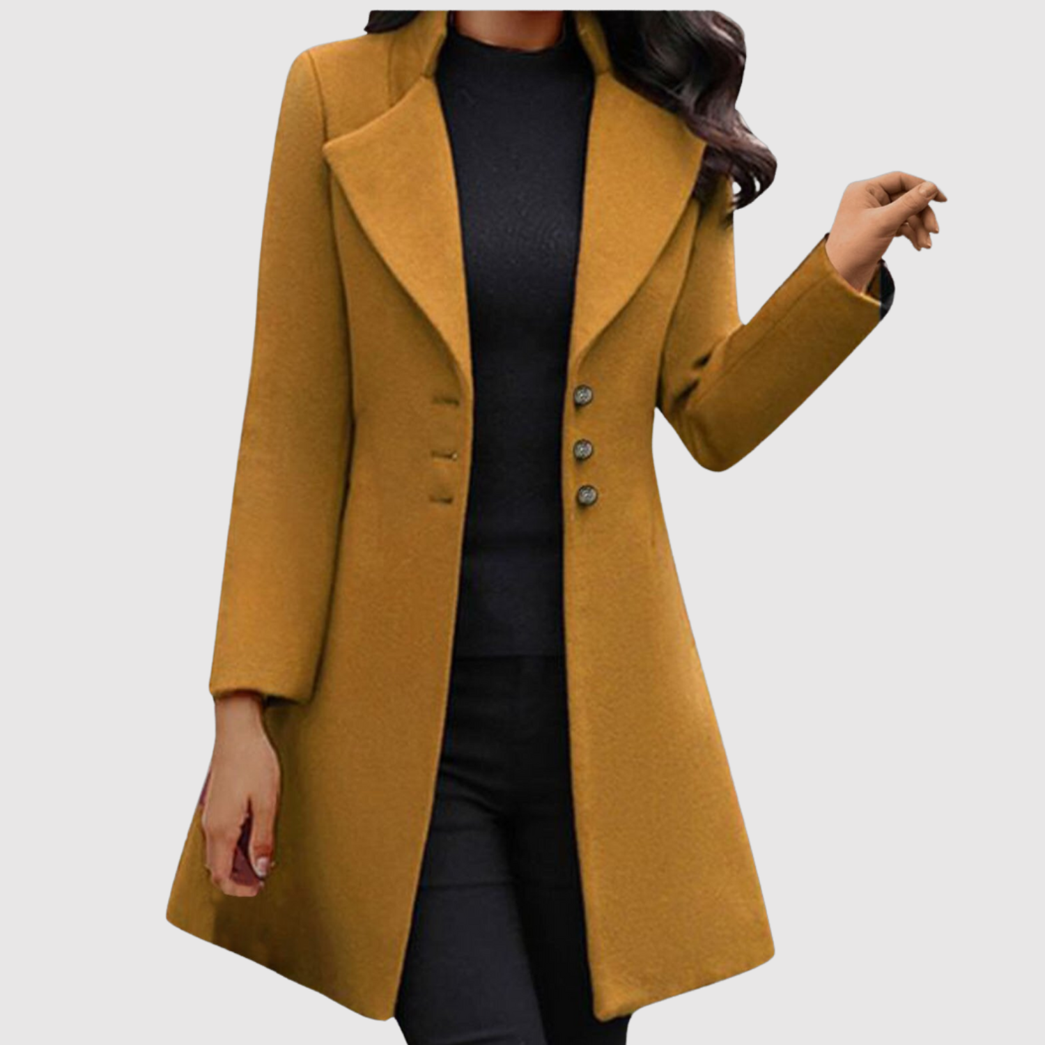 Jelena - Manteau élégant pour femmes avec des boutons
