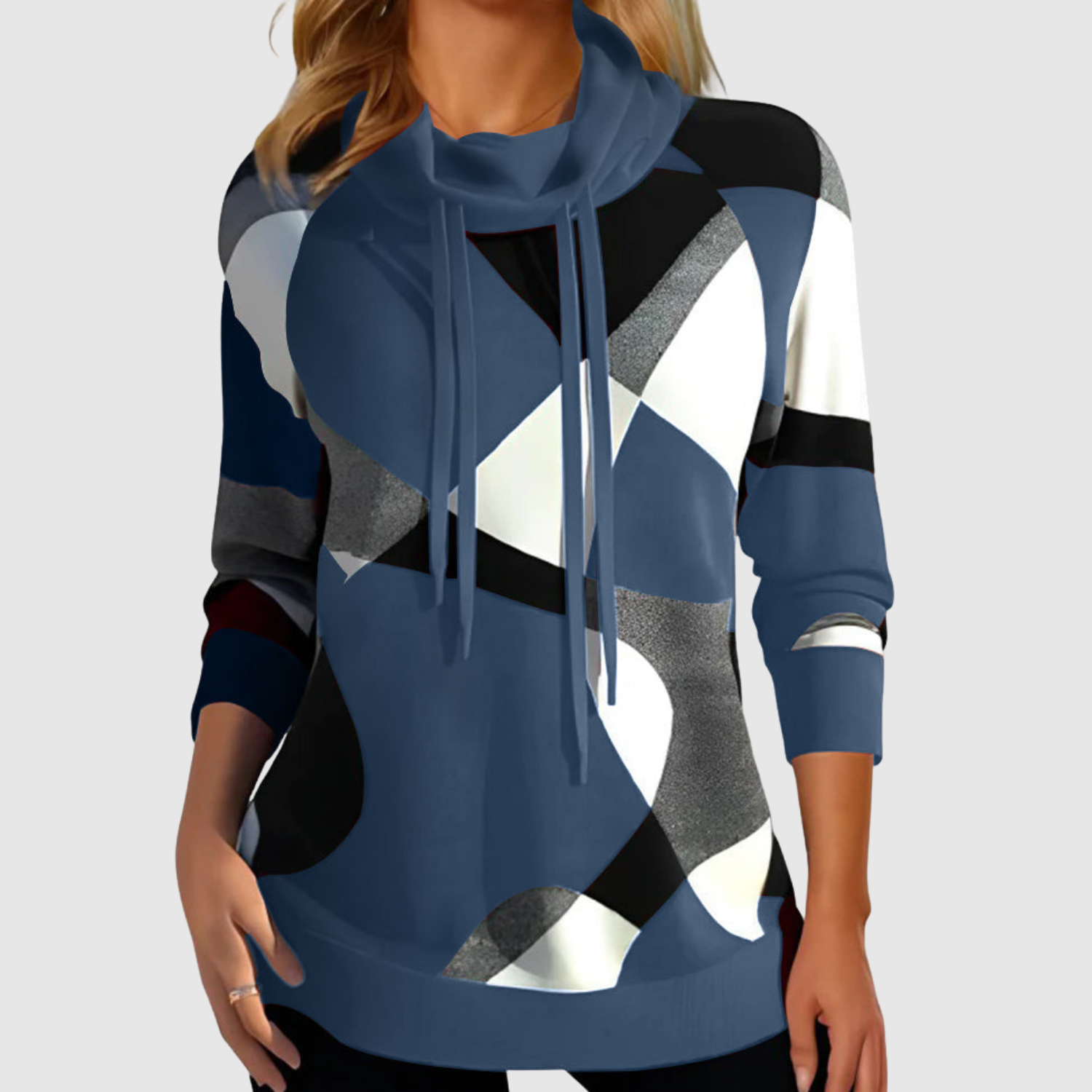 Nina – Sweat à motif géométrique