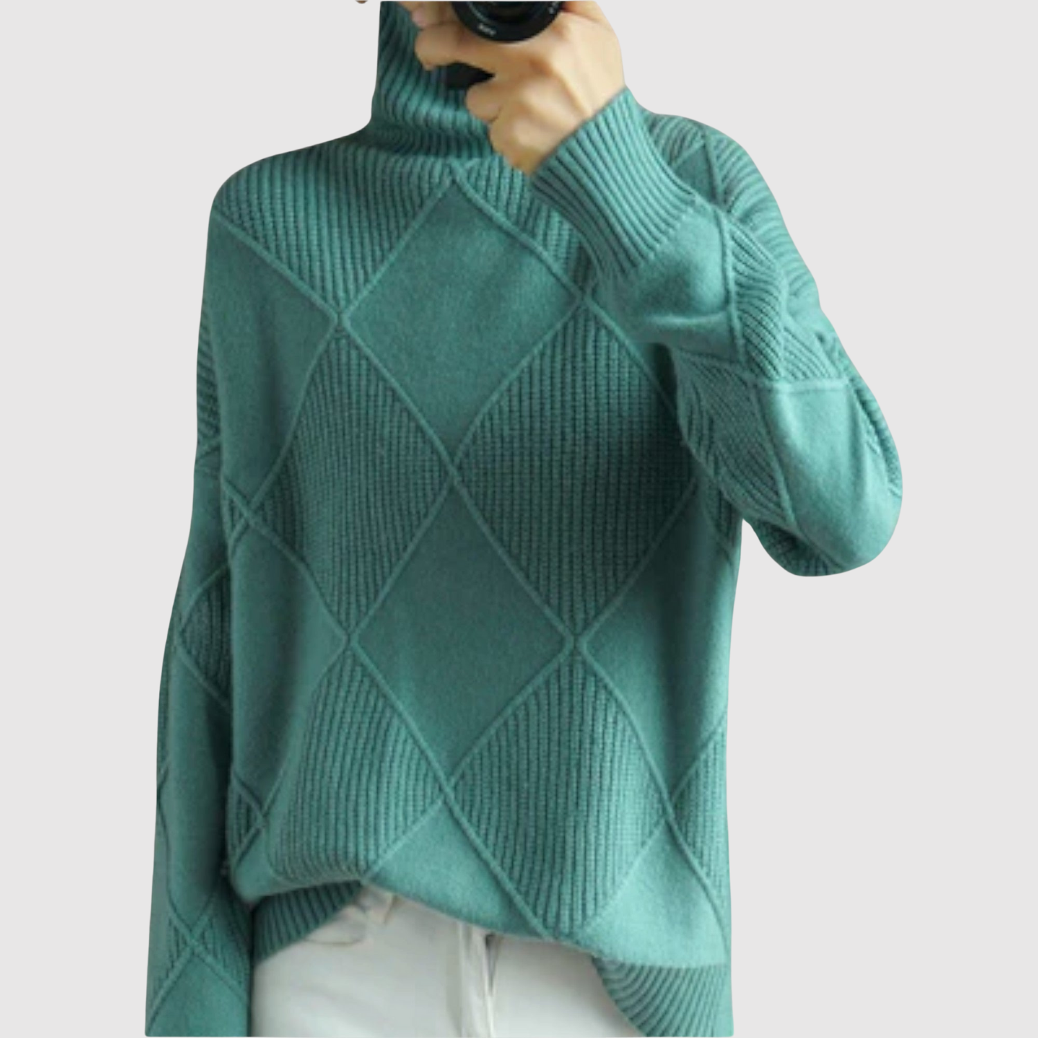 Nora – Pull avec motif géométrique
