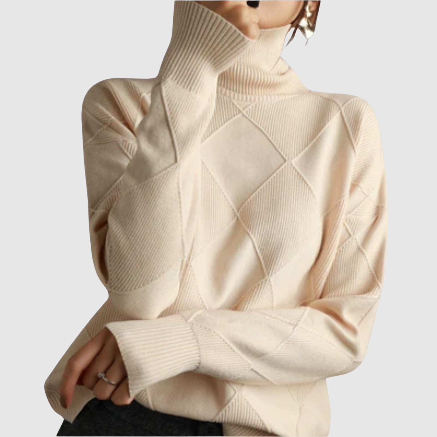Nora – Pull avec motif géométrique