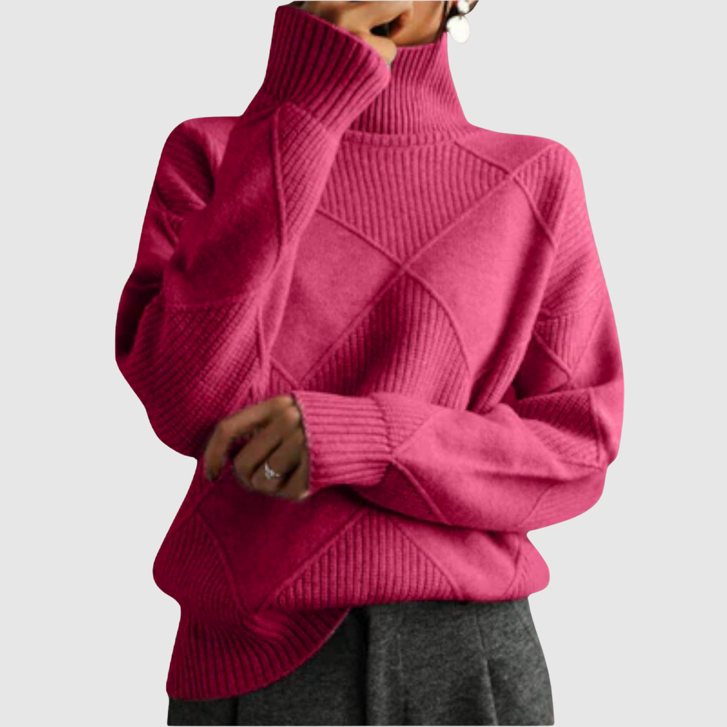 Nora – Pull avec motif géométrique