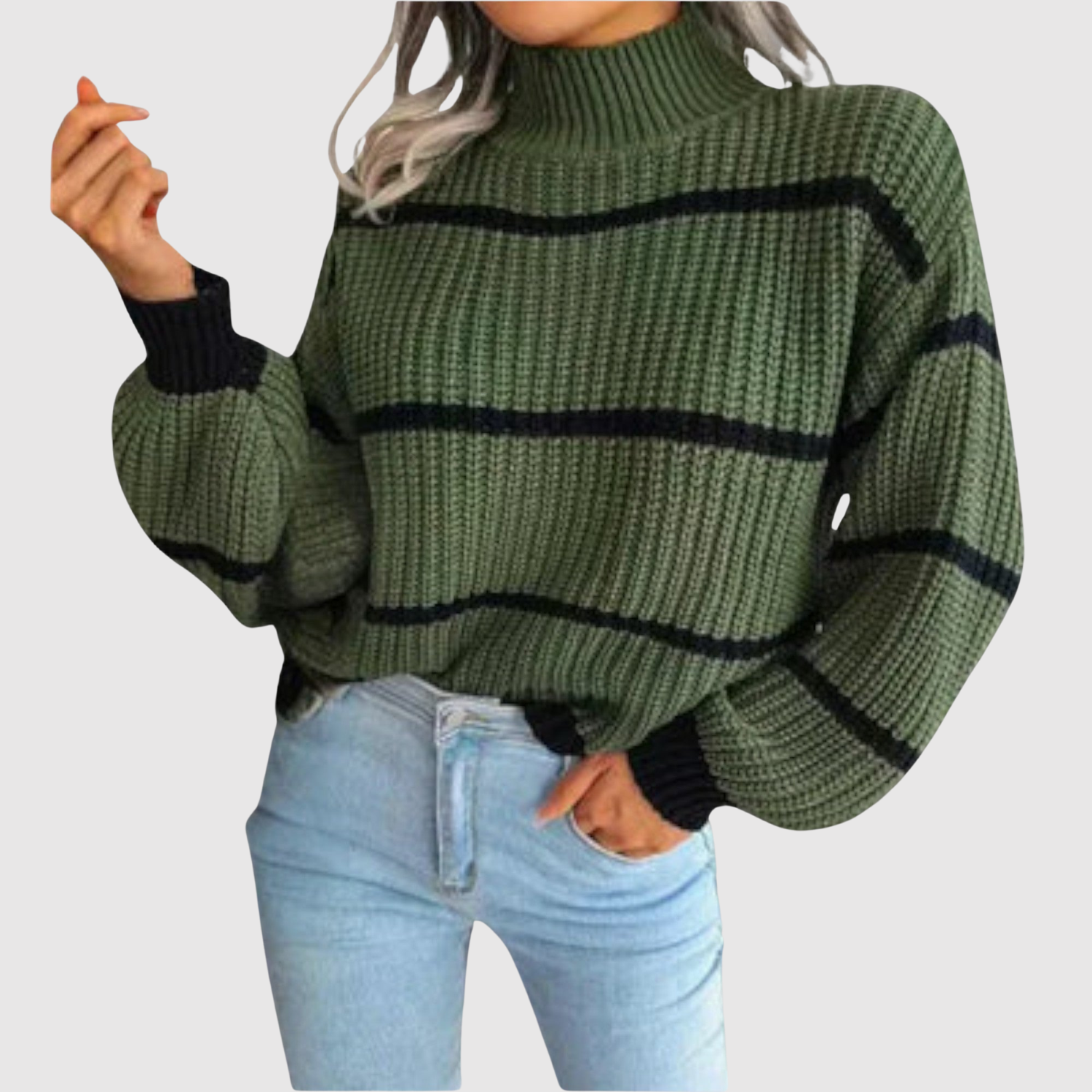 Nora – Pull à larges rayures