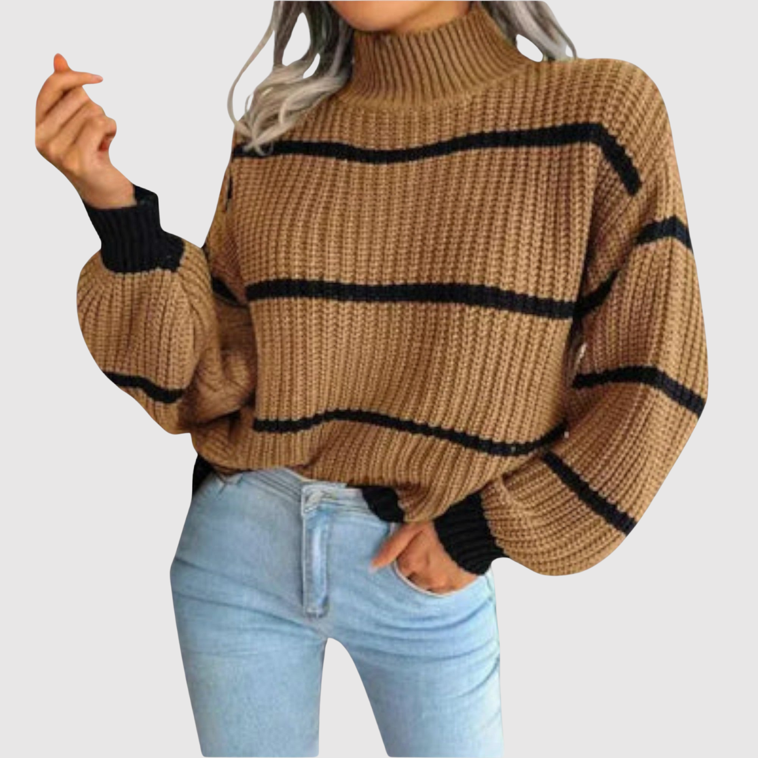 Nora – Pull à larges rayures