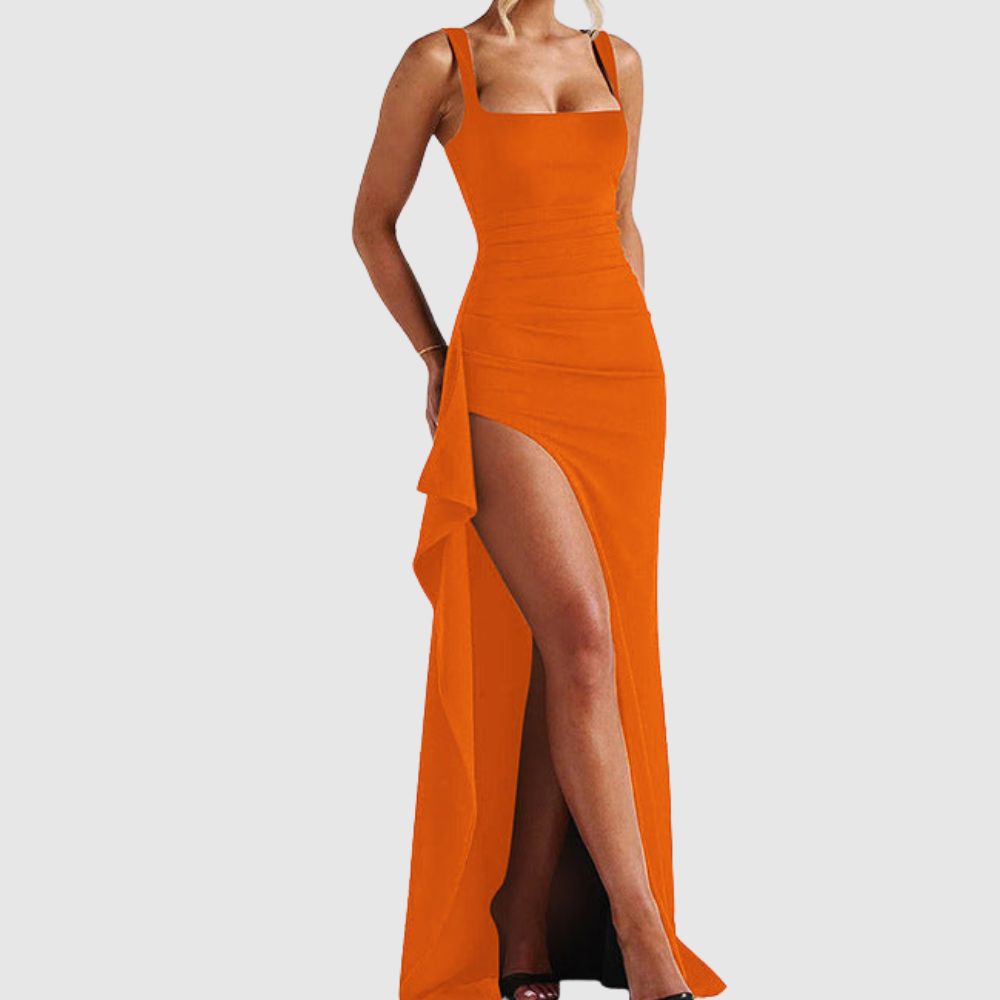 Zoé - Robe de soirée maxi avec fente
