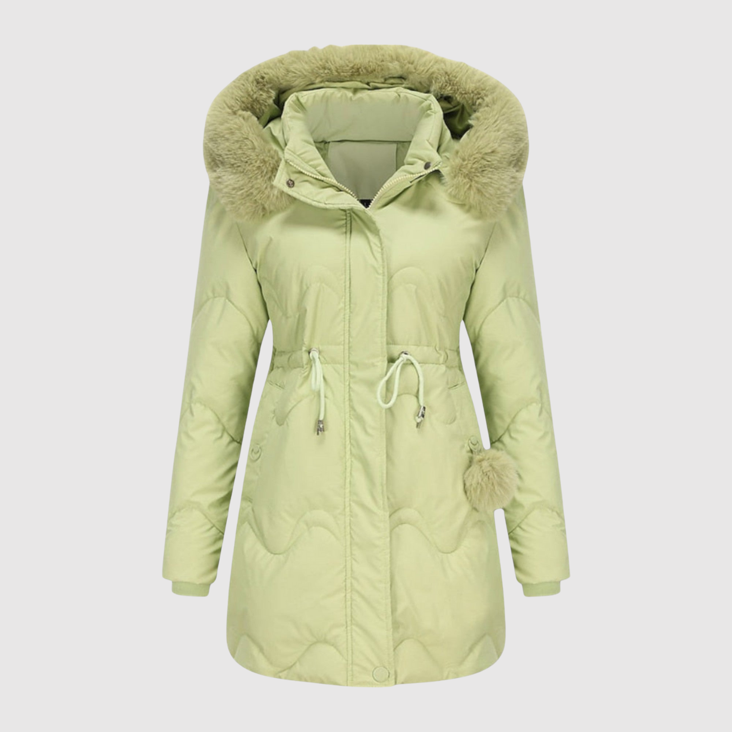 Jelena – Parka avec col en fourrure et chaleur matelassée