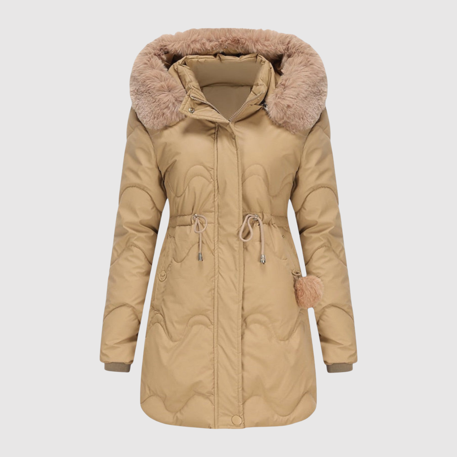 Jelena – Parka avec col en fourrure et chaleur matelassée