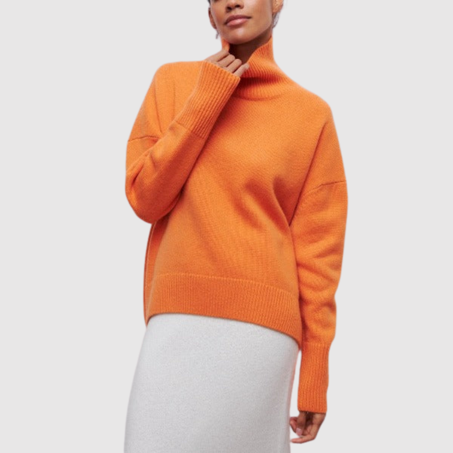 Amelia – Pull oversize avec col montant