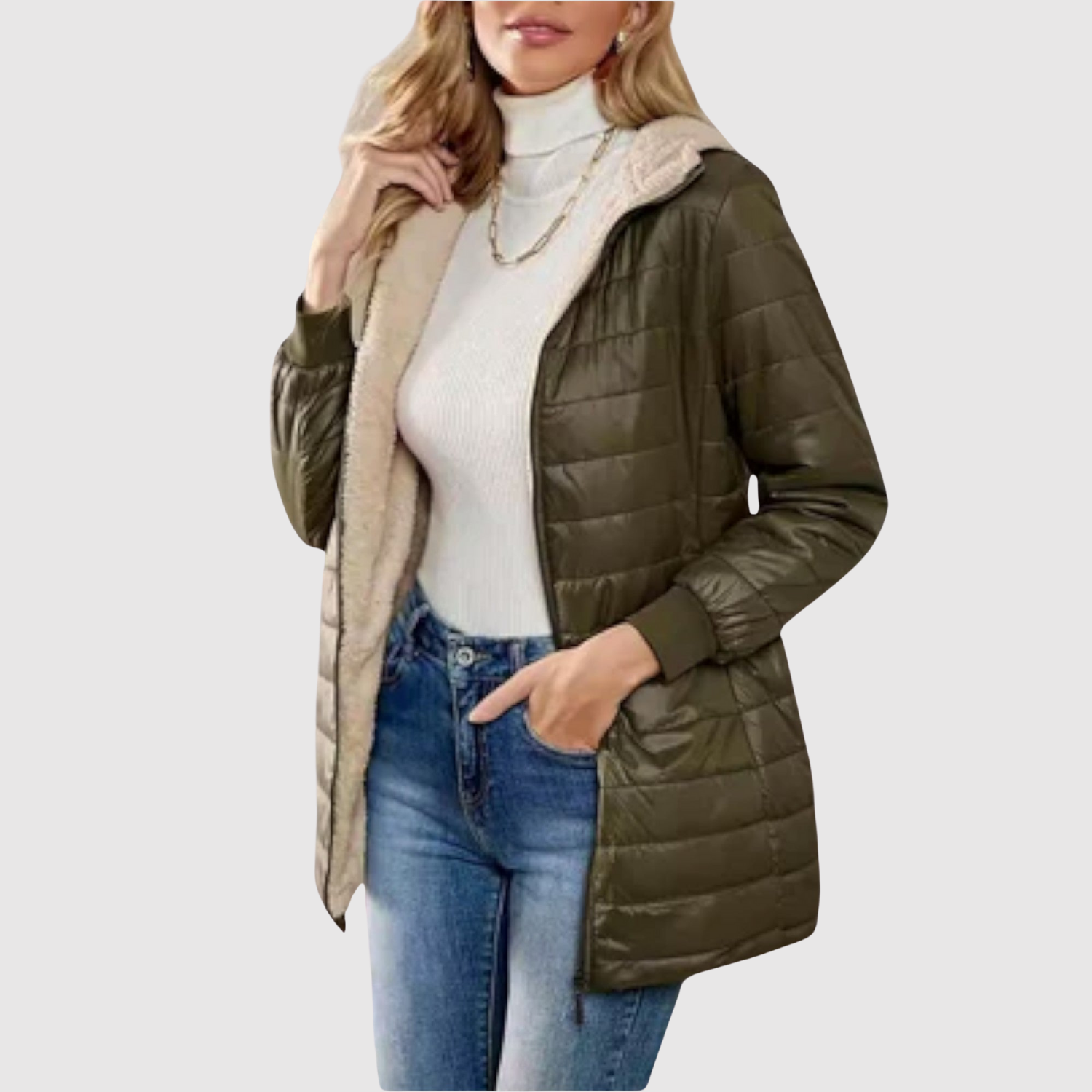Jelena – Veste légère en polyester avec capuche
