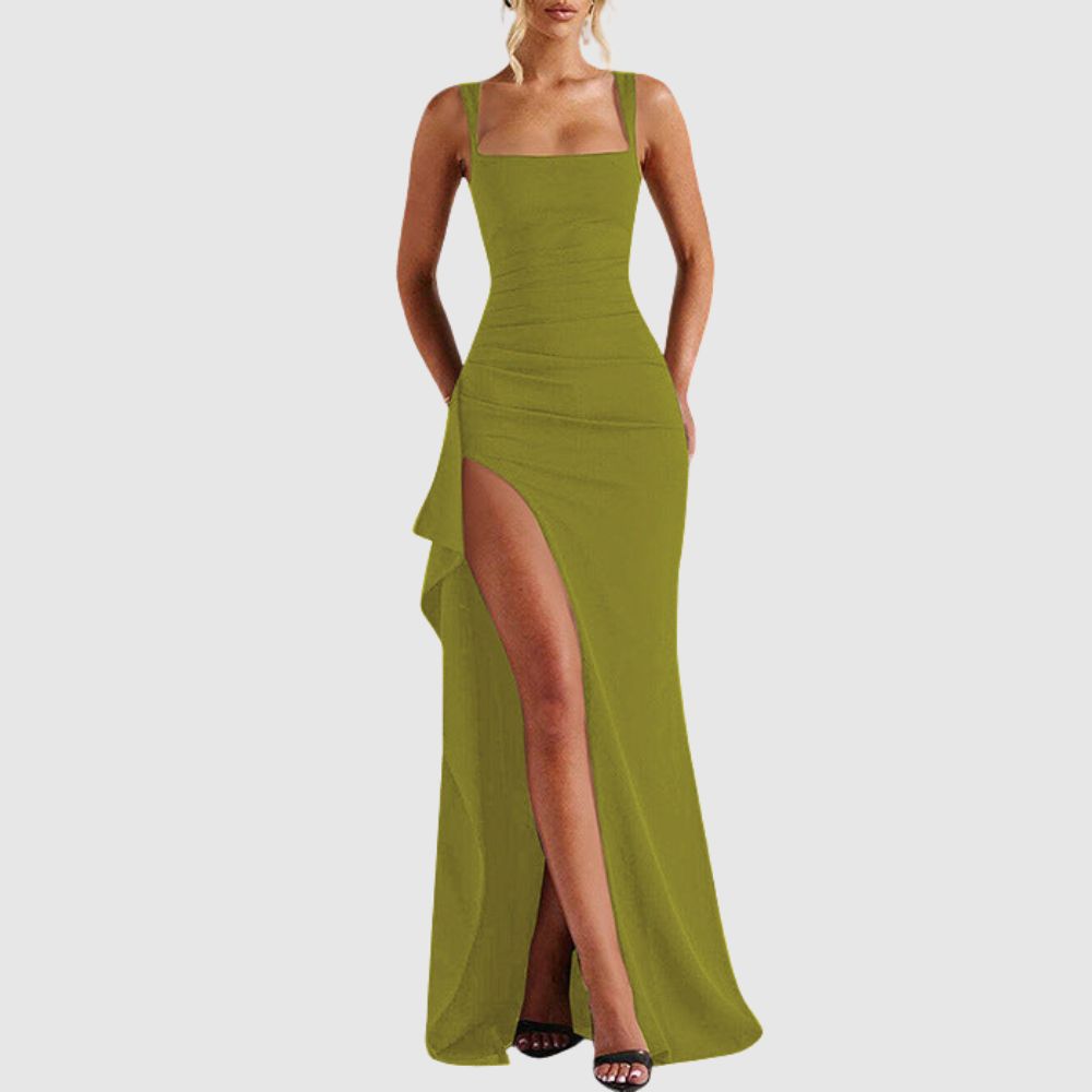 Zoé - Robe de soirée maxi avec fente