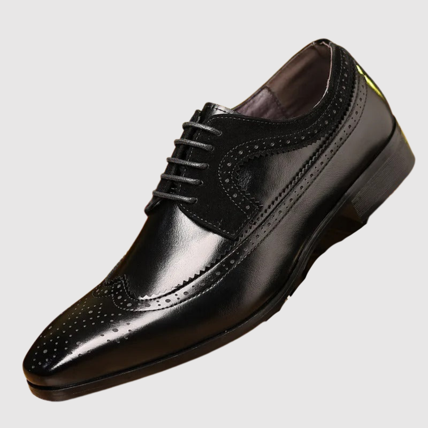 Viktor – Chaussures en cuir classiques pour hommes avec des détails brodés