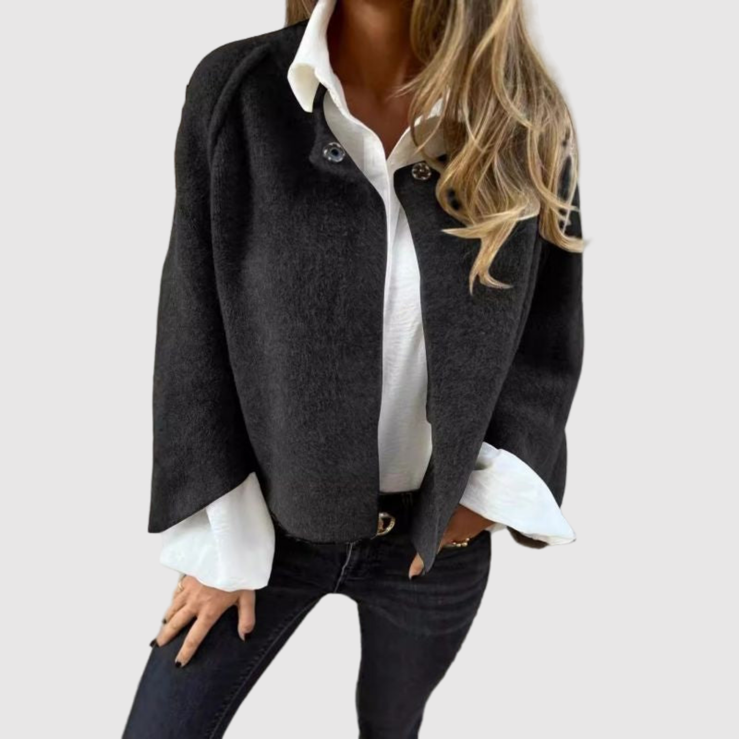 Jelena – Veste courte en tissu doux