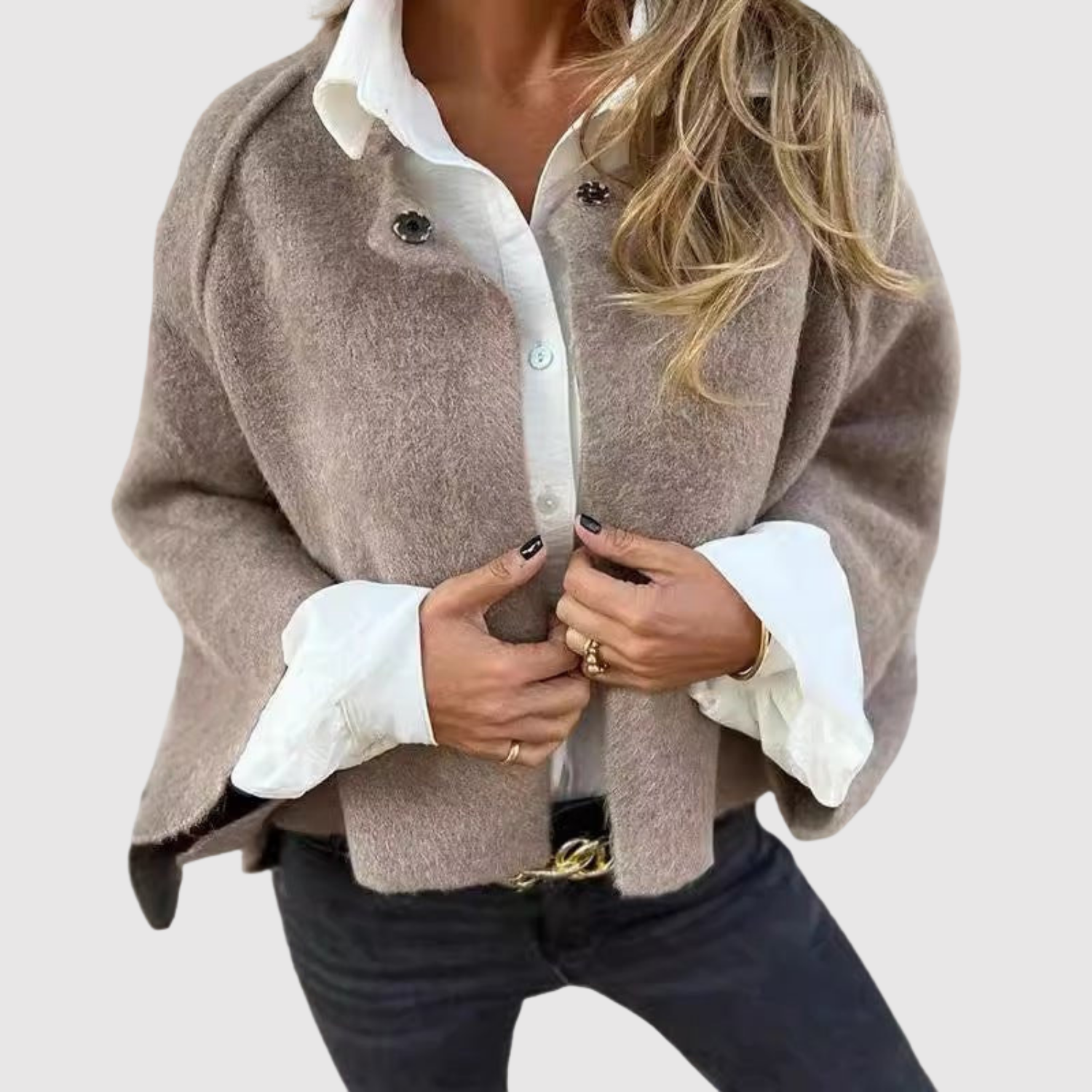 Jelena – Veste courte en tissu doux