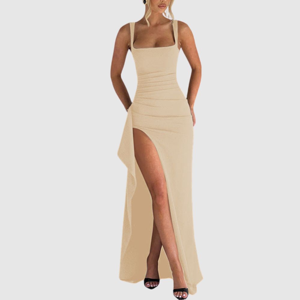 Zoé - Robe de soirée maxi avec fente