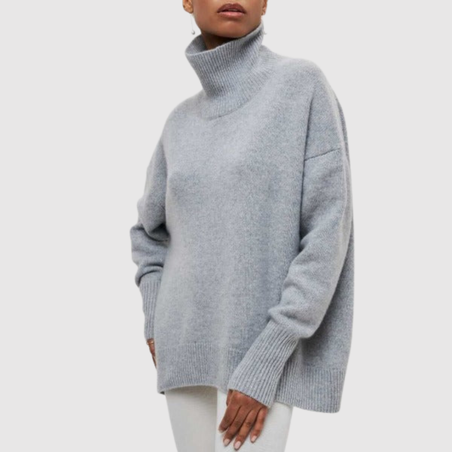 Amelia – Pull oversize avec col montant