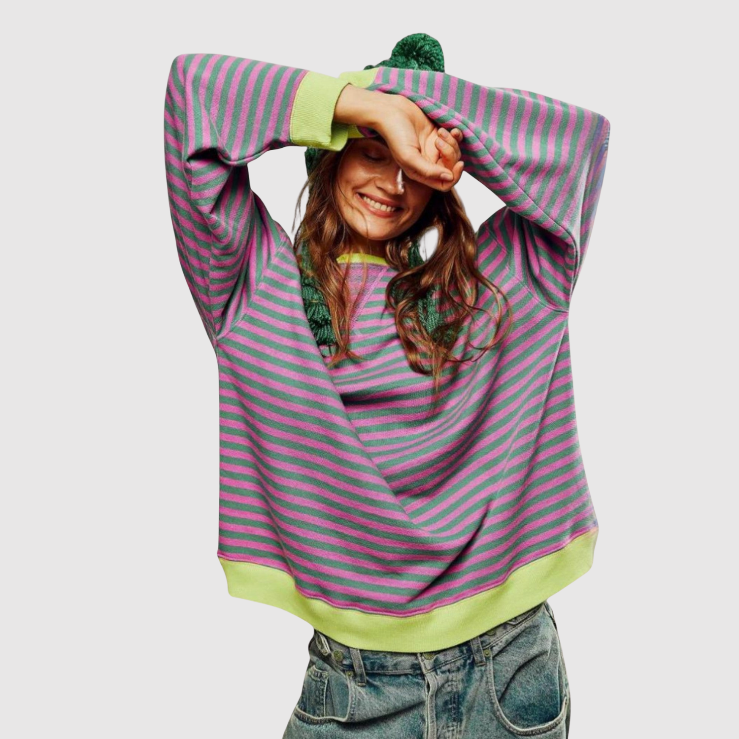Nora – Pull rayé aux couleurs contrastées