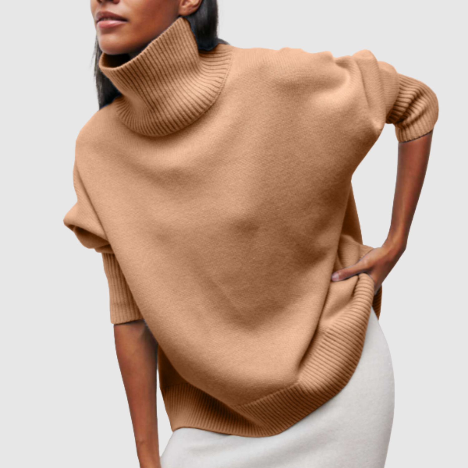 Amelia – Pull oversize avec col montant
