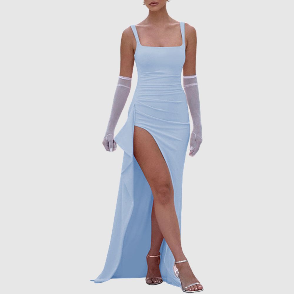 Zoé - Robe de soirée maxi avec fente