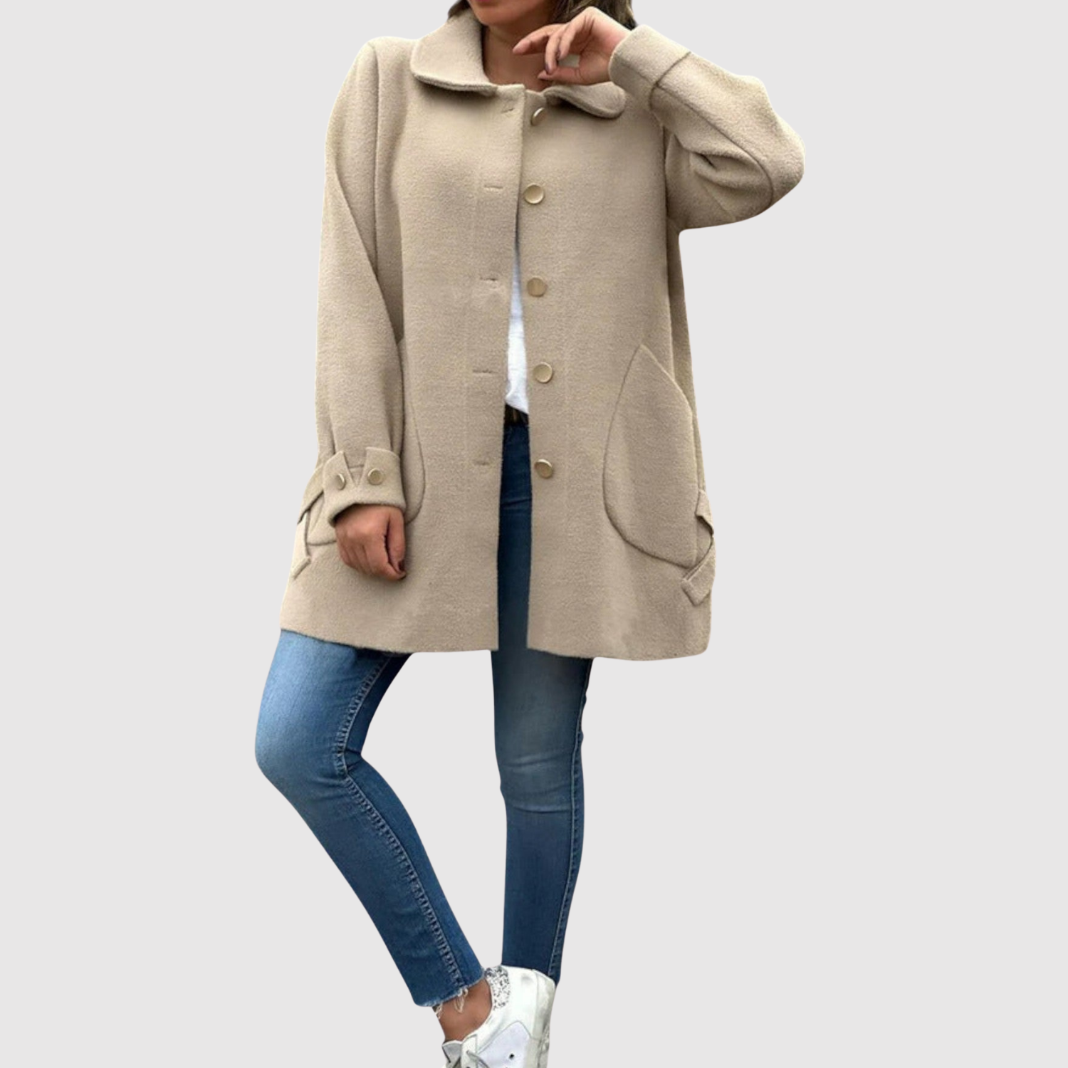 Jelena – Manteau court avec boutons