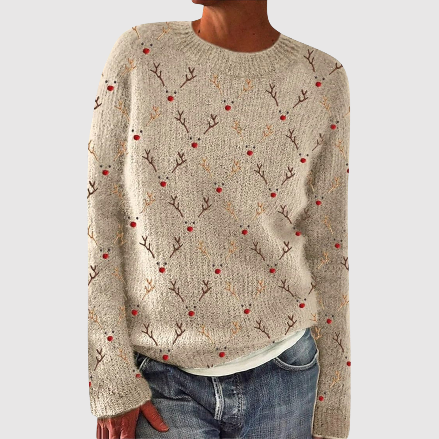 Nora – Pull avec des motifs d'hiver