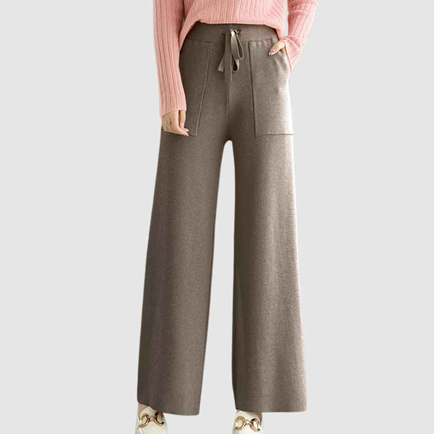 Mira – Pantalon en tricot avec une élégante chute