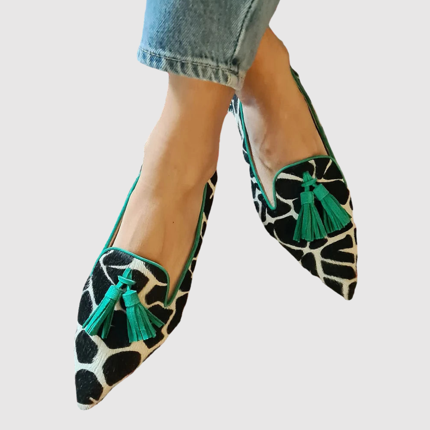Léa – Sandales à bout pointu avec un design contrasté