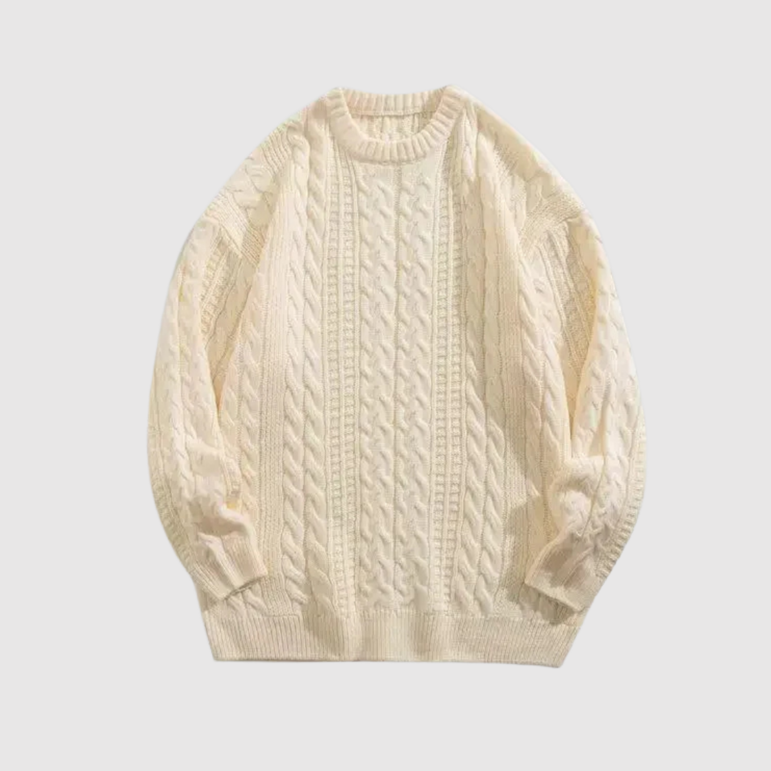Daniel – Pull classique avec motif en torsades
