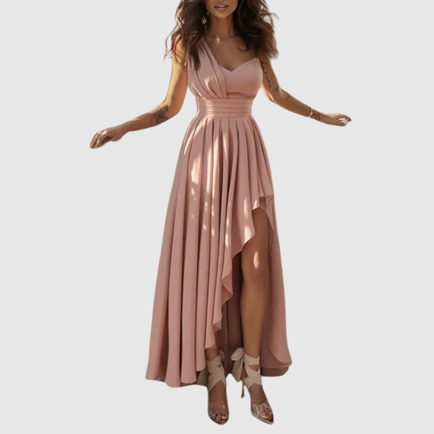 Amélie – Robe maxi romantique avec fente
