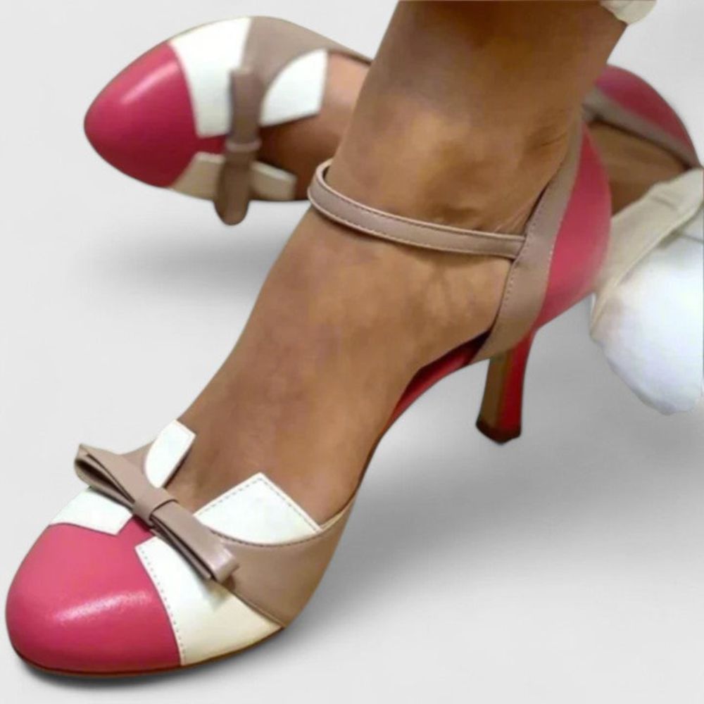 Magdalena – Escarpins élégants à talon avec un nœud décoratif