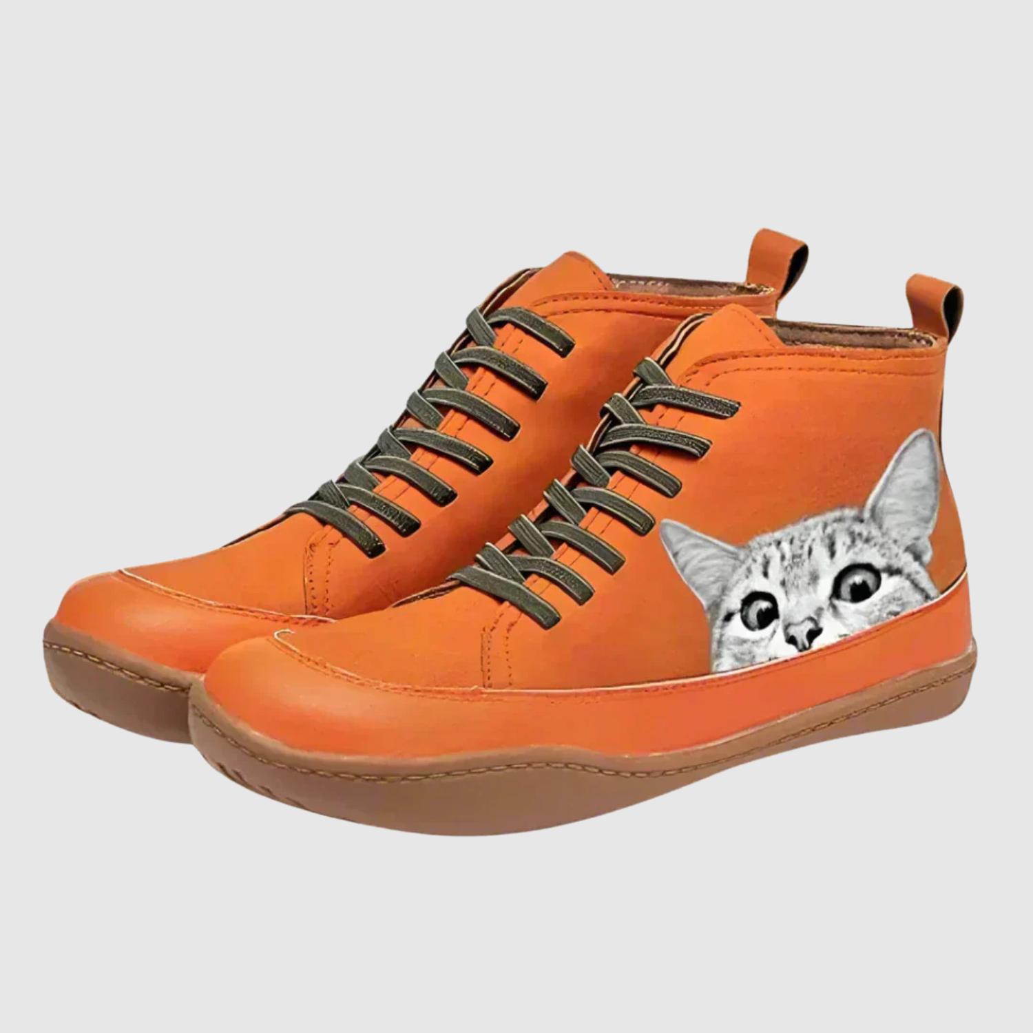 Clara - Chaussures en cuir pour les amoureux des chats