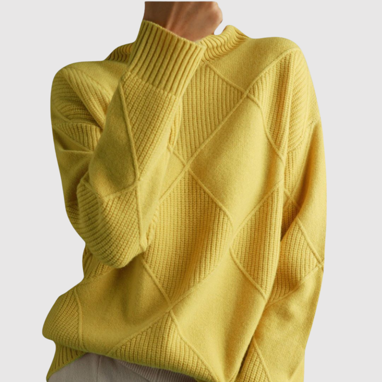 Amelia – Pull élégant avec col montant