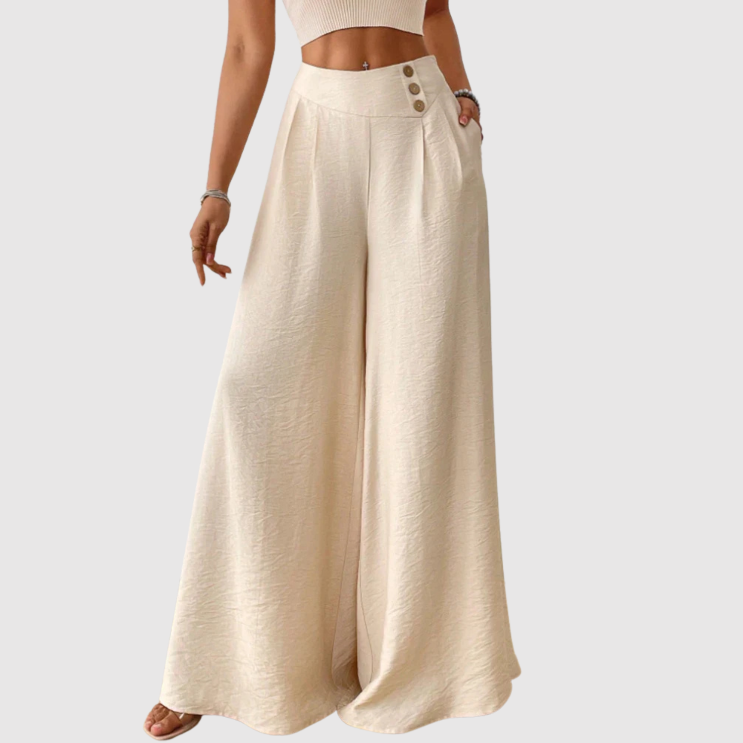 Mira – Pantalons larges au style élégant