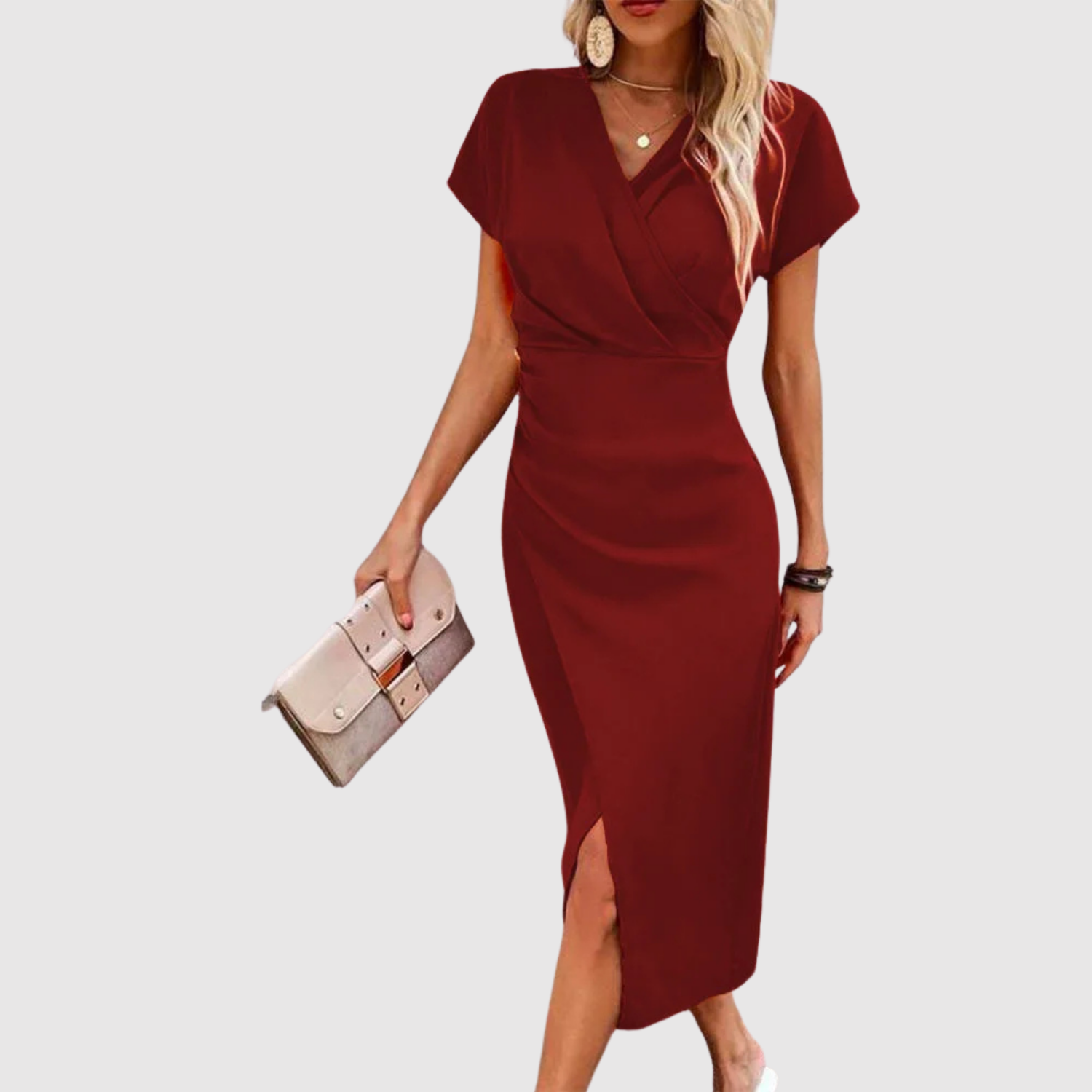 Amélie – Robe élégante avec décolleté en V