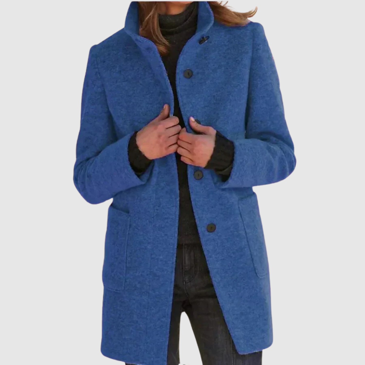 Jelena - Manteau bouclé stylé avec capuche