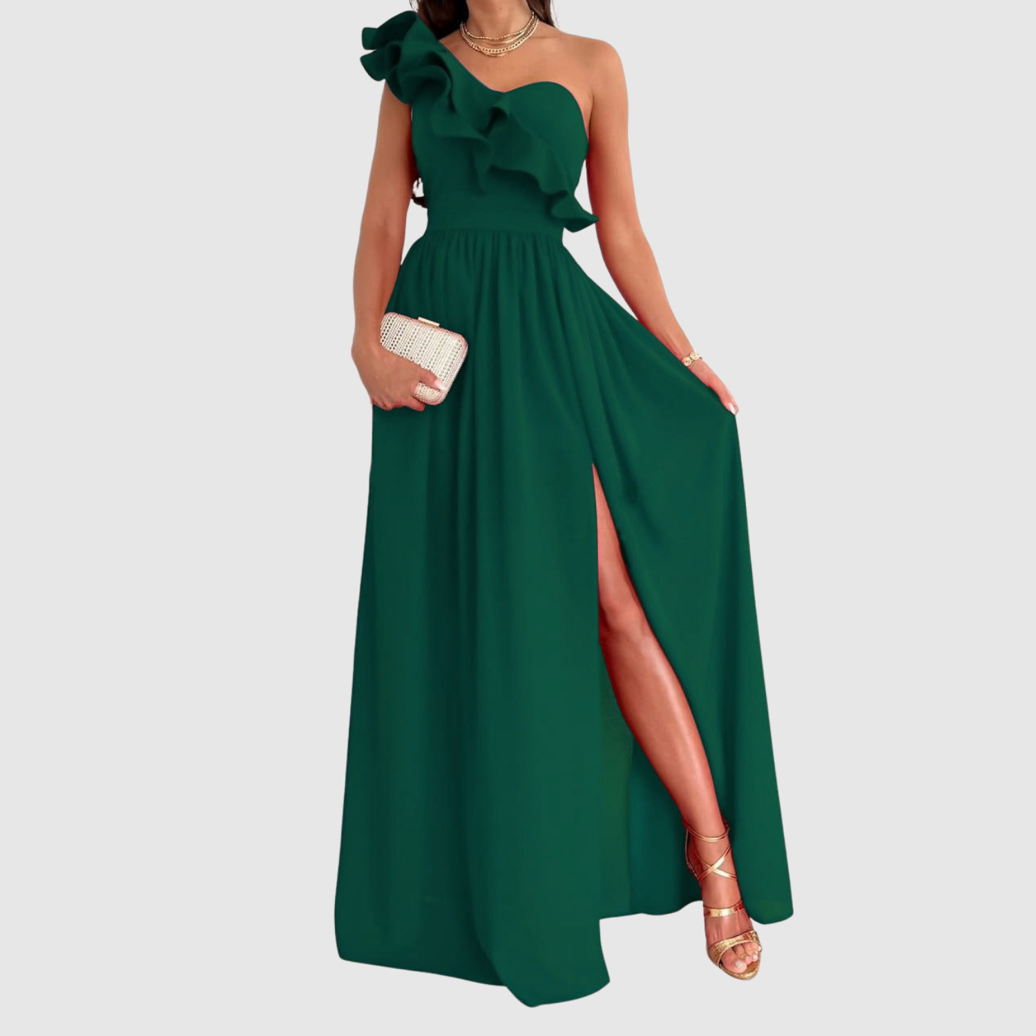 Amélie – Robes longues avec nœud et fente haute