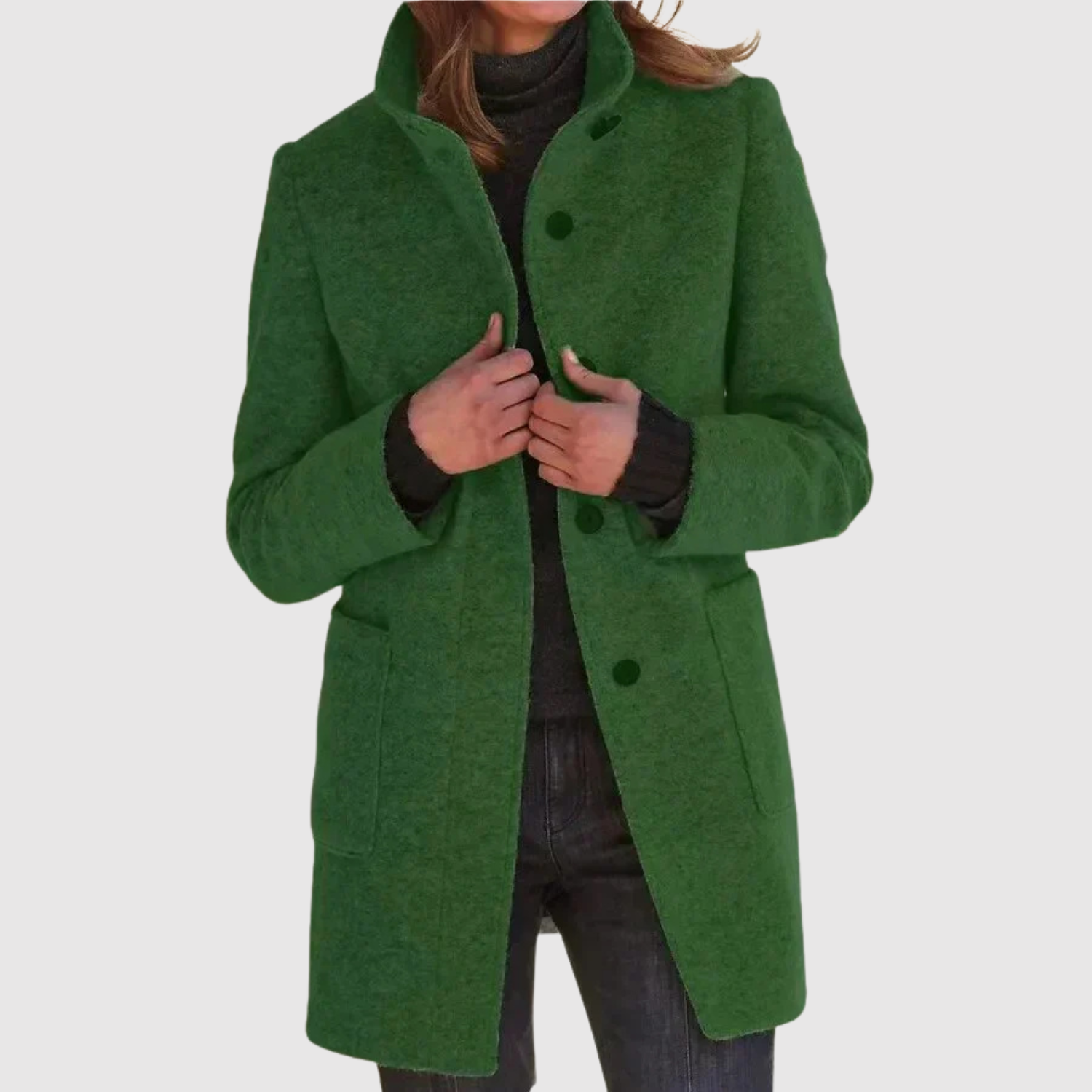 Jelena - Manteau bouclé stylé avec capuche