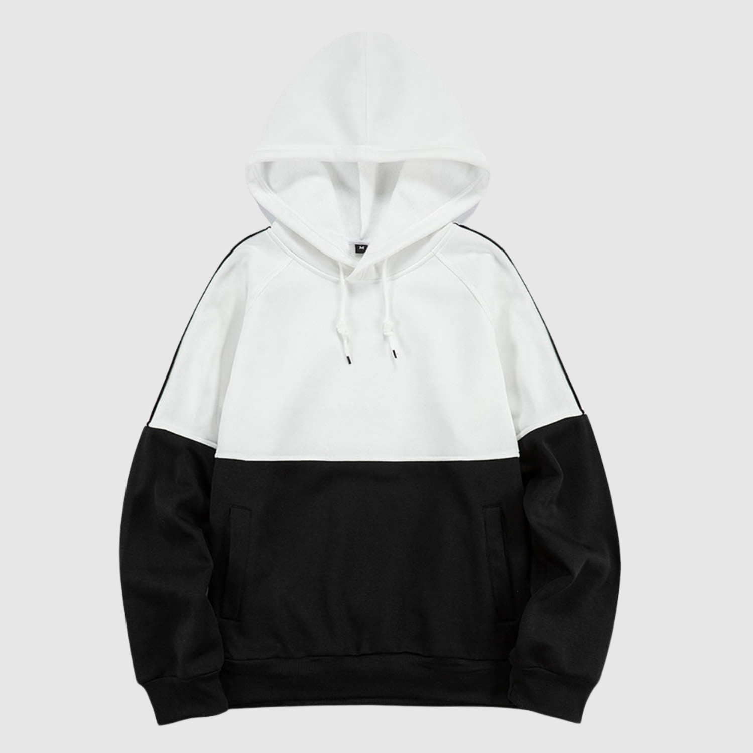 Daniel – Sweat à capuche avec bloc de couleur et manches contrastées
