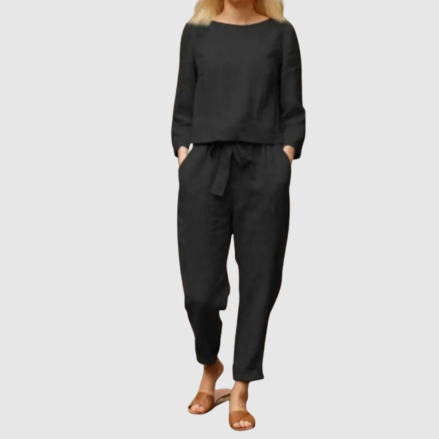 Inès – Ensemble confortable avec pantalon et blouse