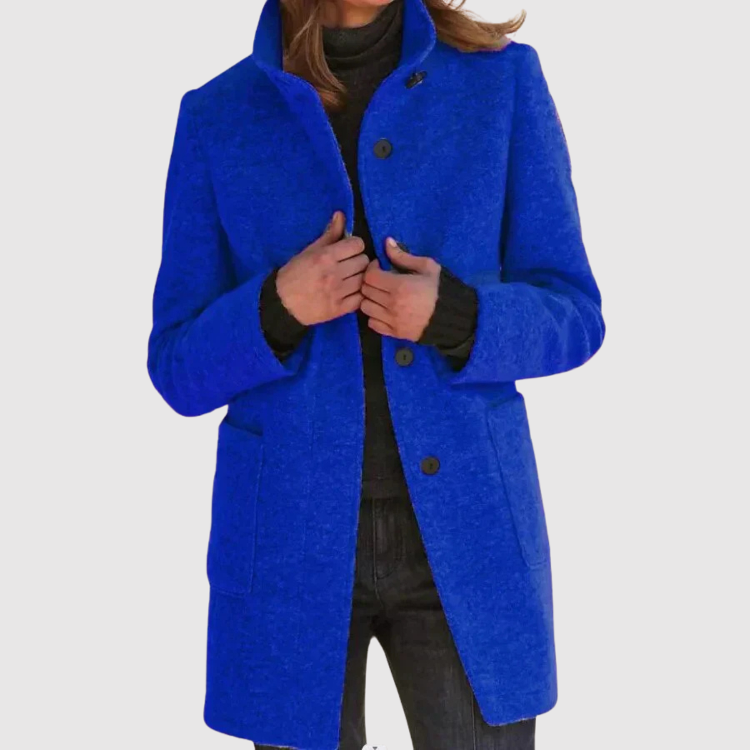 Jelena - Manteau bouclé stylé avec capuche