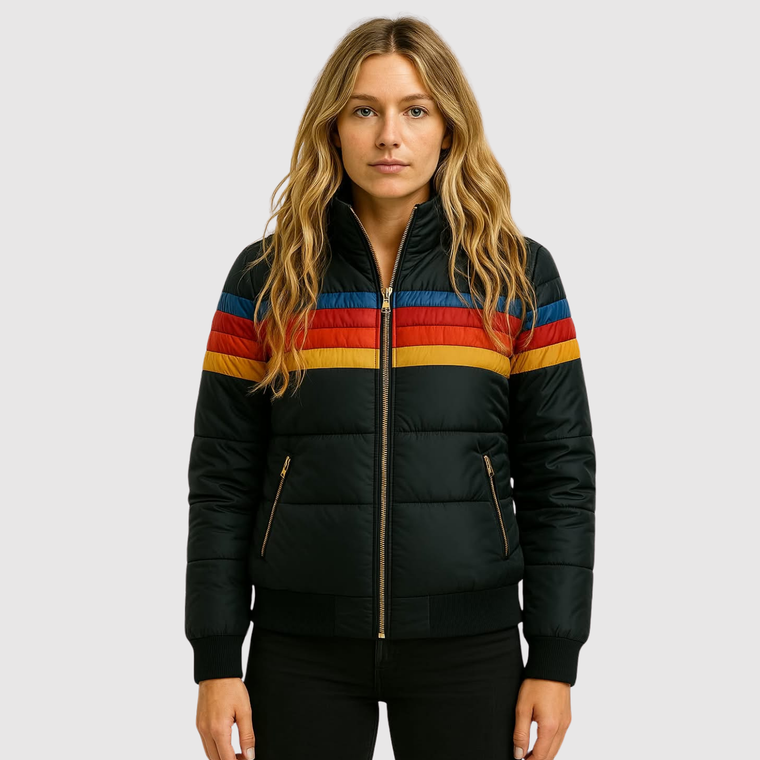 Jelena – Veste confortable à rayures colorées