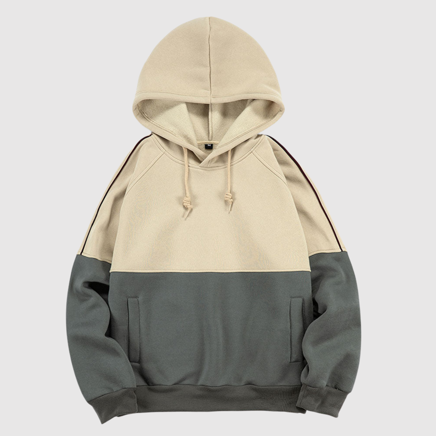 Daniel – Sweat à capuche avec bloc de couleur et manches contrastées