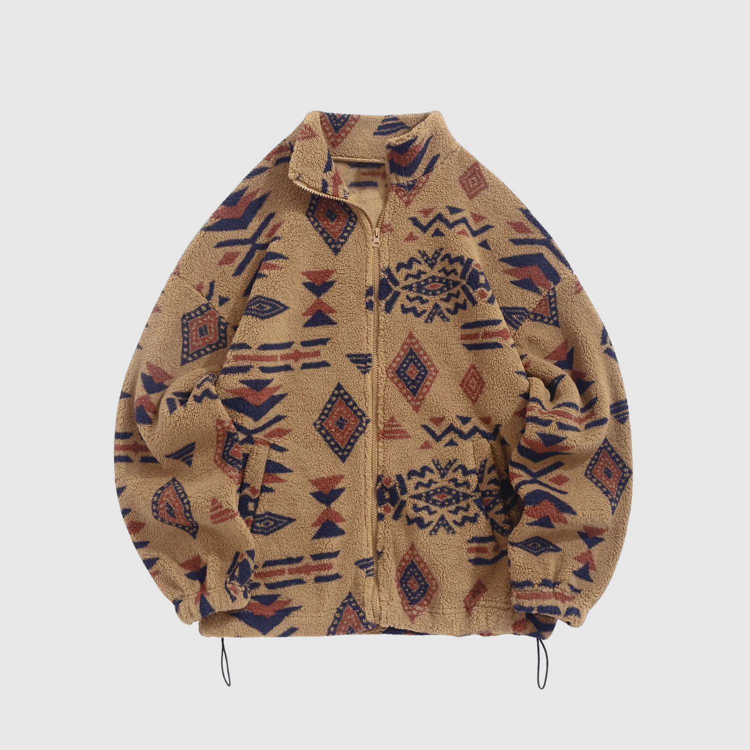 Nina – Veste en polaire avec motifs ethniques