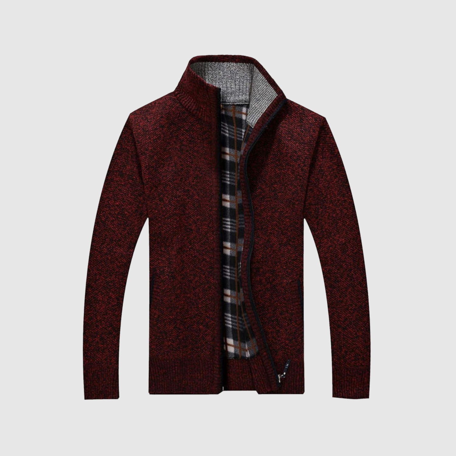 Marek – Gilet stylé avec fermeture éclair et détails contrastés