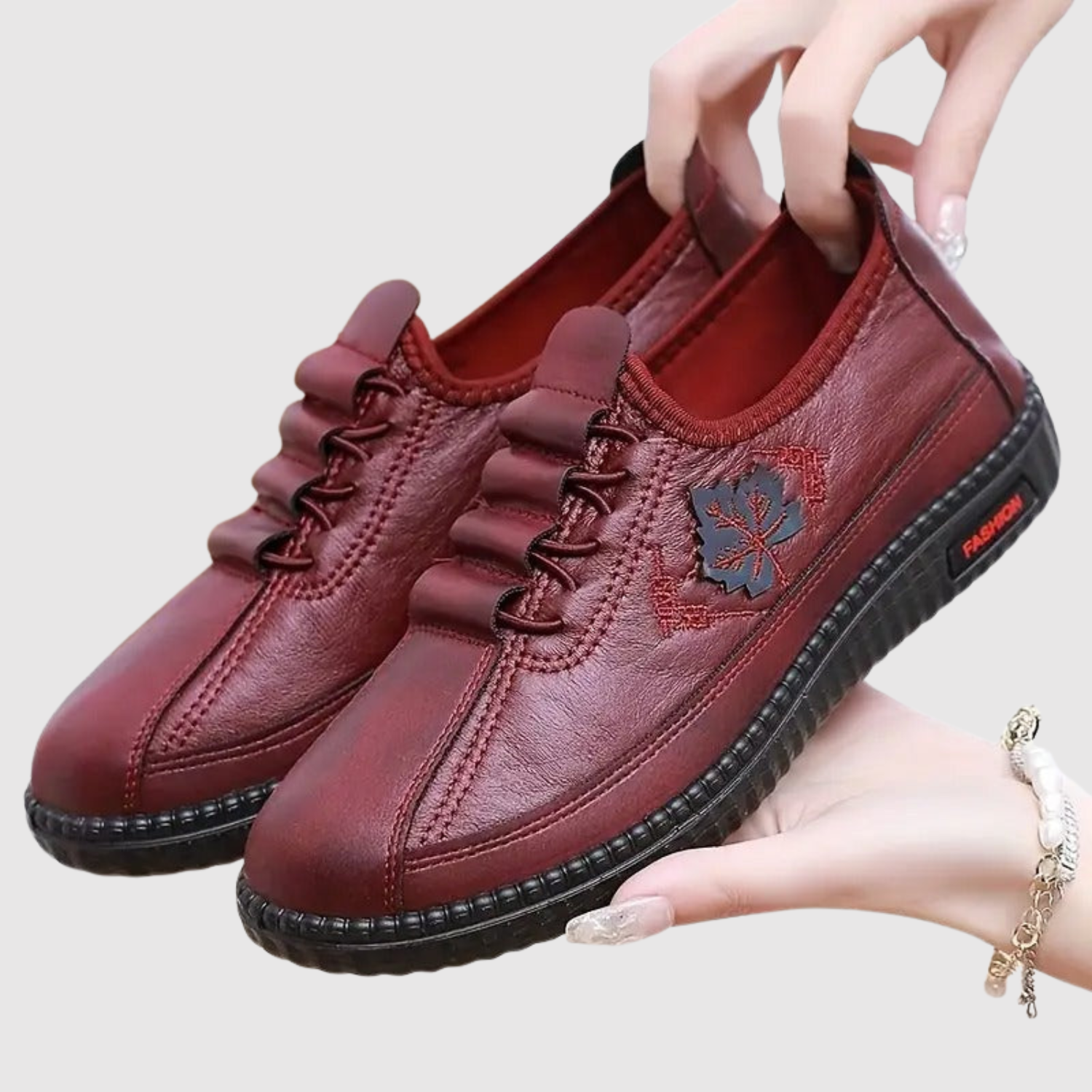 Clara - Chaussures pour femmes confortables avec des détails brodés