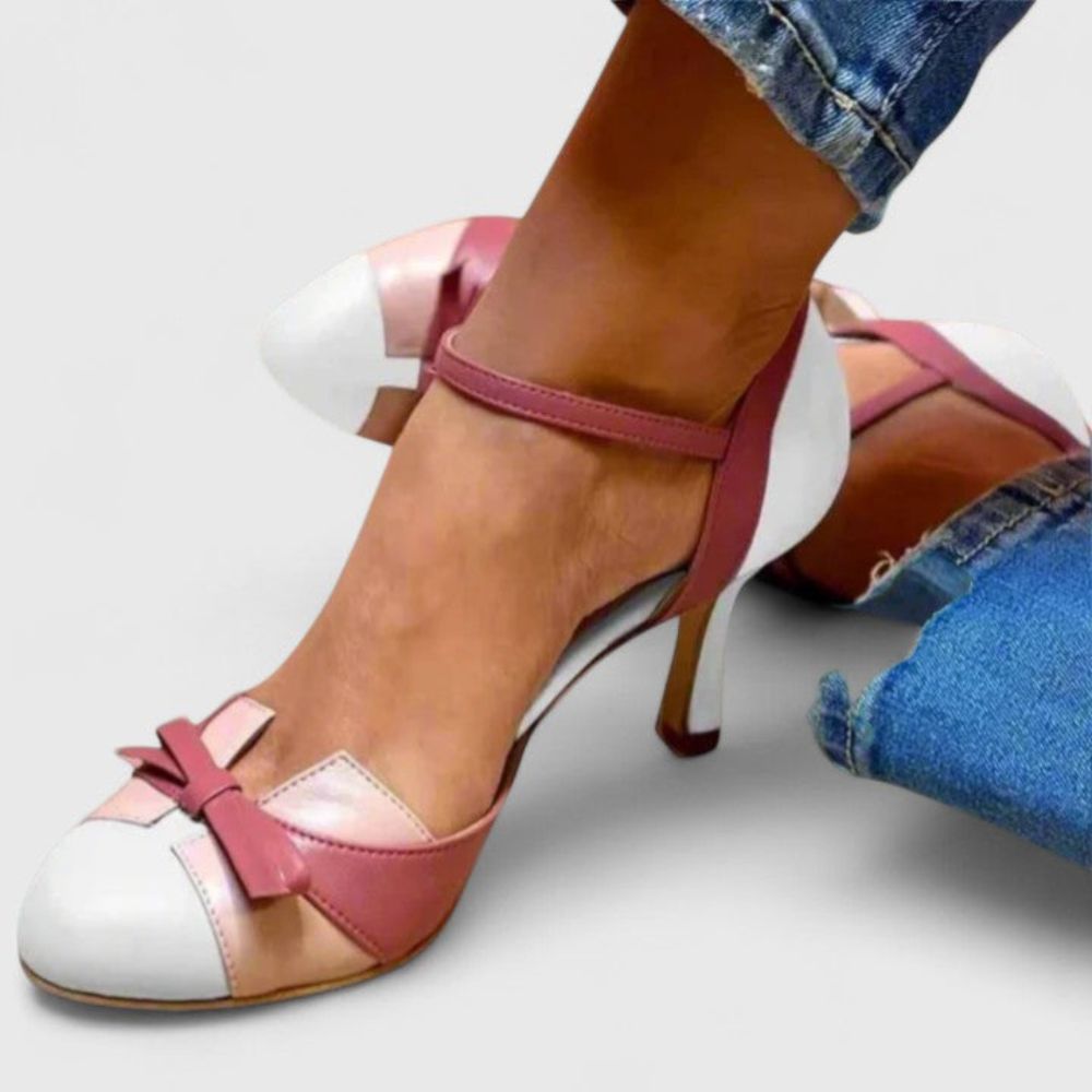 Magdalena – Escarpins élégants à talon avec un nœud décoratif